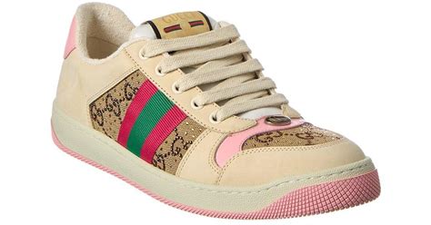 gucci screener sneaker high top|gucci gg canvas sneakers.